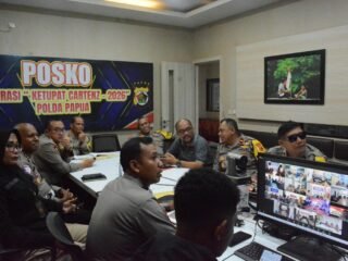 Polda Papua Gelar Anev Harian Operasi Ketupat Cartenz 2026, Tekankan Sinergi dan Pelayanan Humanis