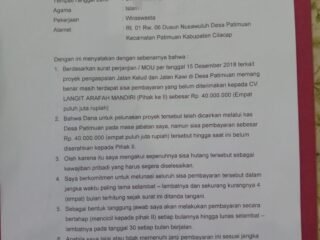 SKANDAL KORUPSI: Dugaan Penyelewengan Dana Banprov Eks Kades Patimuan Meluas, Selisih Anggaran Fantastis Terbongkar