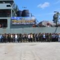 Dandim 1310/Bitung sebagai Danup Pada Upacara Pemberangkatan Karya Bakti Skala Besar Kodam XIII/Merdeka TA 2026 ke Kepulauan Talaud dan Sangihe