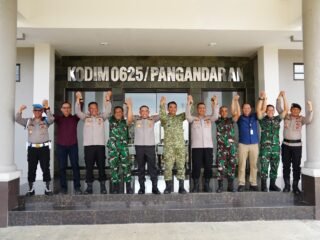 Kapolres Pangandaran Perkuat Sinergitas Melalui Silaturahmi Dengan Dandim 0625/Pangandaran